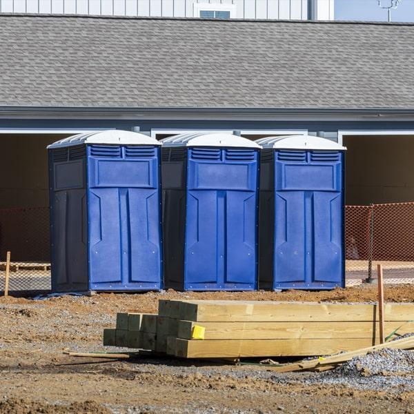 Heavy-duty construction site porta potty in Frederick, Maryland